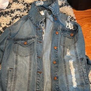 Distressed Denim Jacket